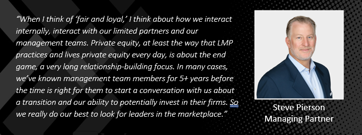 Steve Pierson on LMP Value ''Fair & Loyal''